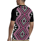 New Zealand Mawhero Taniko Motifs Rugby Jersey Maori Poi Dance Costume Inspired