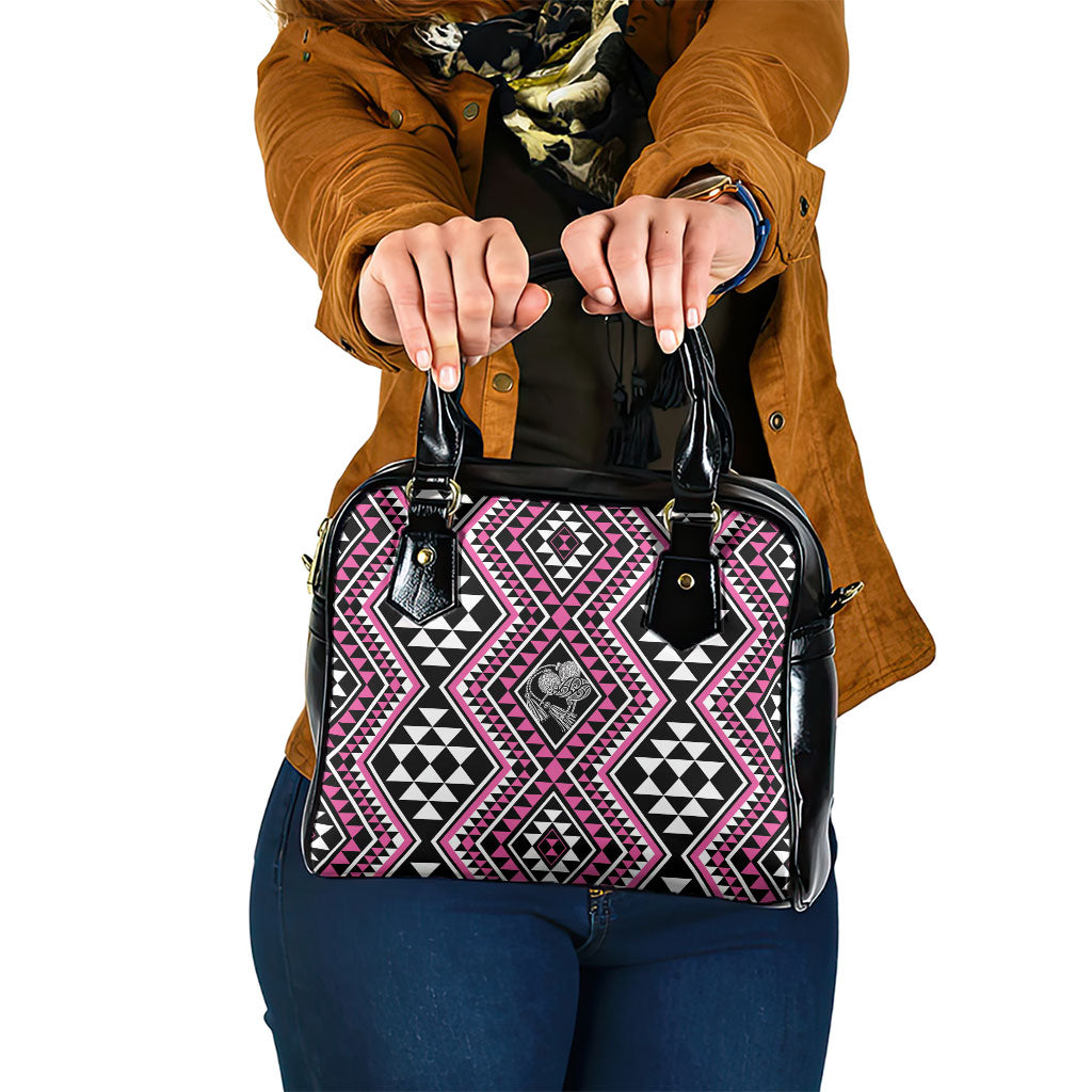 New Zealand Mawhero Taniko Motifs Shoulder Handbag Maori Poi Dance Costume Inspired