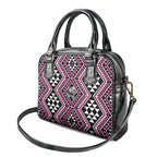New Zealand Mawhero Taniko Motifs Shoulder Handbag Maori Poi Dance Costume Inspired