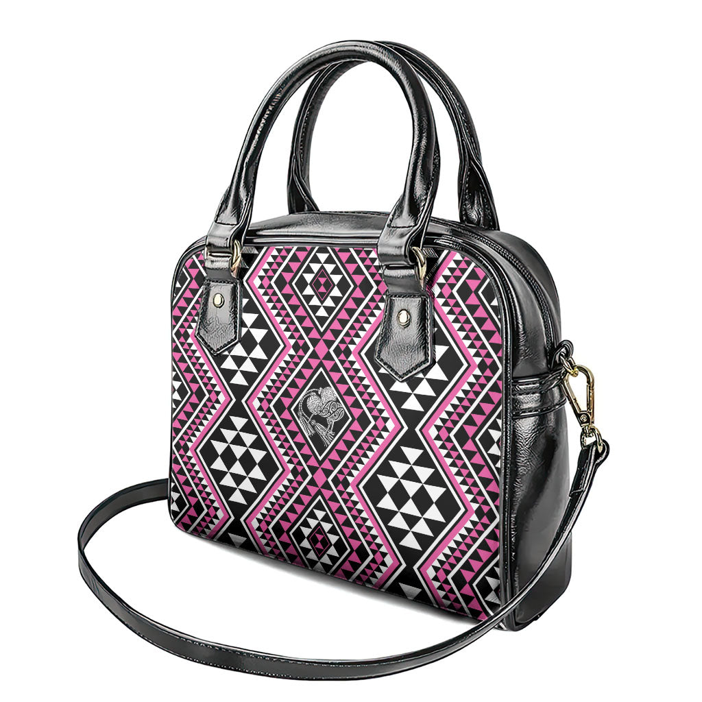 New Zealand Mawhero Taniko Motifs Shoulder Handbag Maori Poi Dance Costume Inspired
