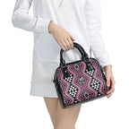 New Zealand Mawhero Taniko Motifs Shoulder Handbag Maori Poi Dance Costume Inspired