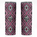 New Zealand Mawhero Taniko Motifs Skinny Tumbler Maori Poi Dance Costume Inspired