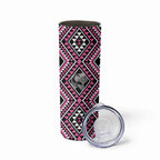 New Zealand Mawhero Taniko Motifs Skinny Tumbler Maori Poi Dance Costume Inspired