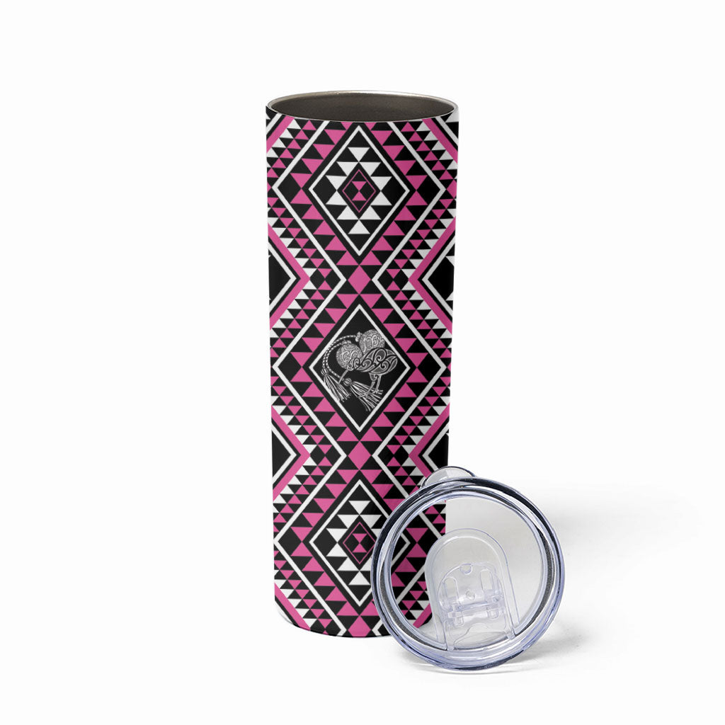 New Zealand Mawhero Taniko Motifs Skinny Tumbler Maori Poi Dance Costume Inspired