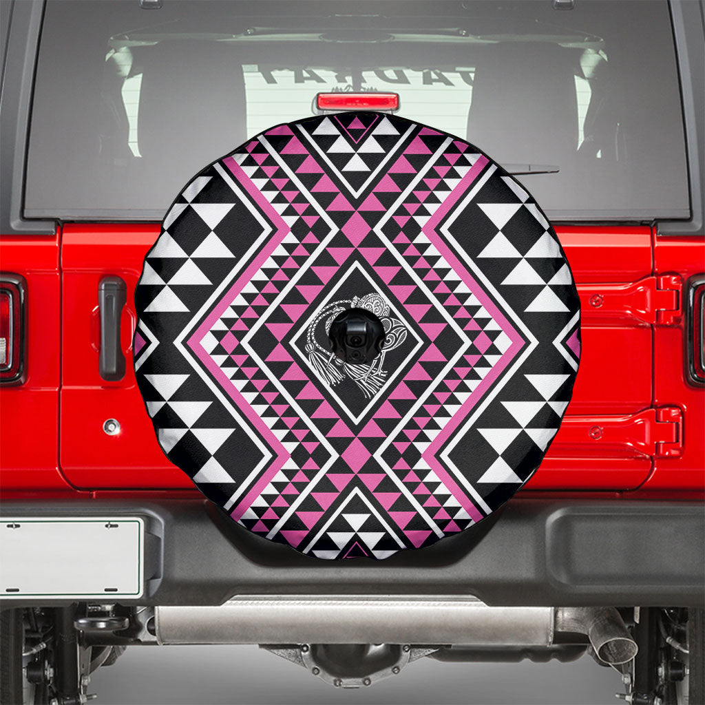 New Zealand Mawhero Taniko Motifs Spare Tire Cover Maori Poi Dance Costume Inspired