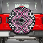 New Zealand Mawhero Taniko Motifs Spare Tire Cover Maori Poi Dance Costume Inspired