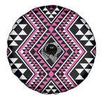 New Zealand Mawhero Taniko Motifs Spare Tire Cover Maori Poi Dance Costume Inspired
