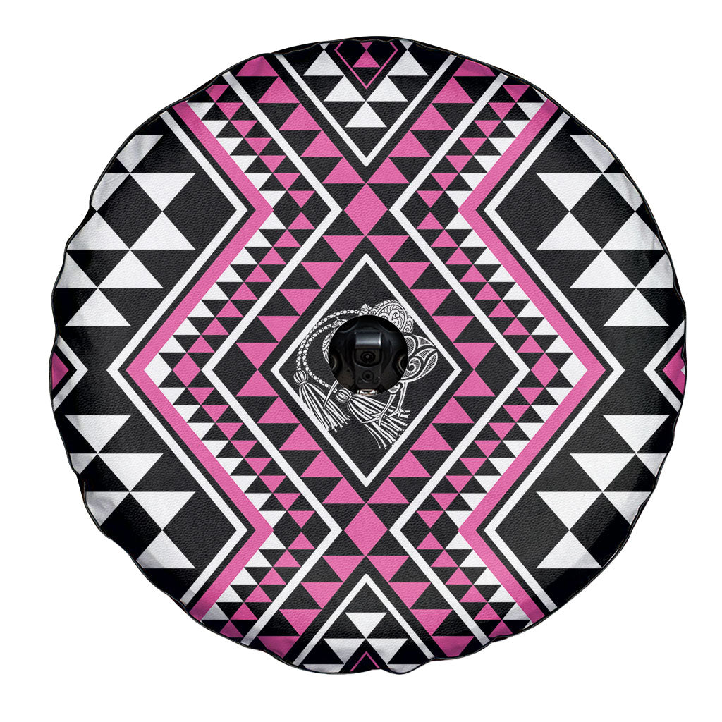 New Zealand Mawhero Taniko Motifs Spare Tire Cover Maori Poi Dance Costume Inspired