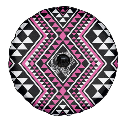 New Zealand Mawhero Taniko Motifs Spare Tire Cover Maori Poi Dance Costume Inspired