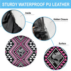 New Zealand Mawhero Taniko Motifs Spare Tire Cover Maori Poi Dance Costume Inspired