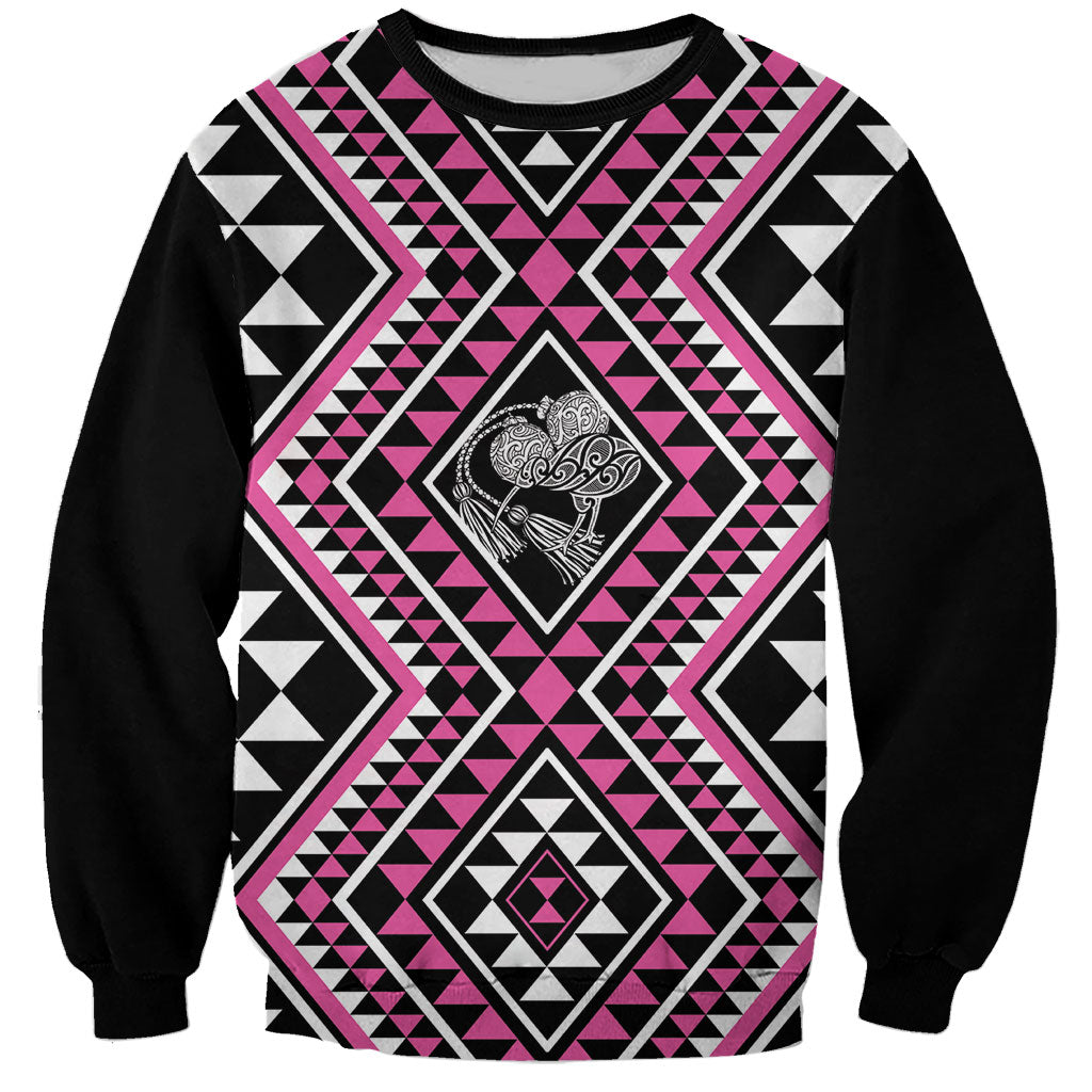 New Zealand Mawhero Taniko Motifs Sweatshirt Maori Poi Dance Costume Inspired