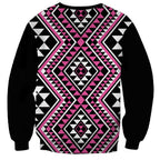 New Zealand Mawhero Taniko Motifs Sweatshirt Maori Poi Dance Costume Inspired