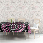 New Zealand Mawhero Taniko Motifs Tablecloth Maori Poi Dance Costume Inspired