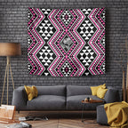 New Zealand Mawhero Taniko Motifs Tapestry Maori Poi Dance Costume Inspired