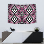 New Zealand Mawhero Taniko Motifs Tapestry Maori Poi Dance Costume Inspired