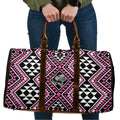 New Zealand Mawhero Taniko Motifs Travel Bag Maori Poi Dance Costume Inspired