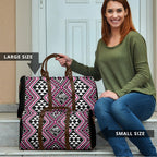 New Zealand Mawhero Taniko Motifs Travel Bag Maori Poi Dance Costume Inspired