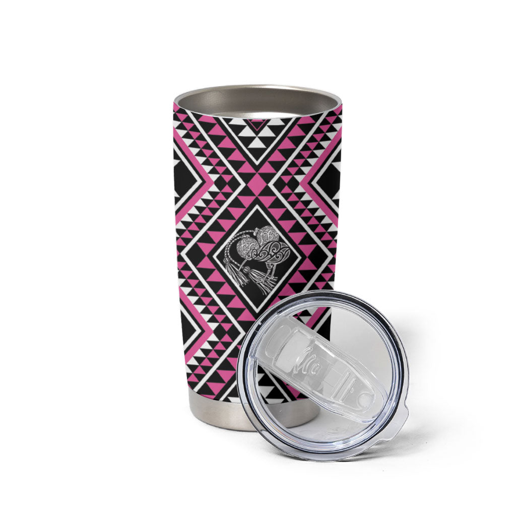 New Zealand Mawhero Taniko Motifs Tumbler Cup Maori Poi Dance Costume Inspired