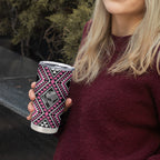 New Zealand Mawhero Taniko Motifs Tumbler Cup Maori Poi Dance Costume Inspired