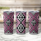 New Zealand Mawhero Taniko Motifs Tumbler Cup Maori Poi Dance Costume Inspired