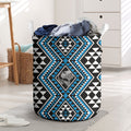 New Zealand Kikorangi Taniko Motifs Laundry Basket Maori Poi Dance Costume Inspired