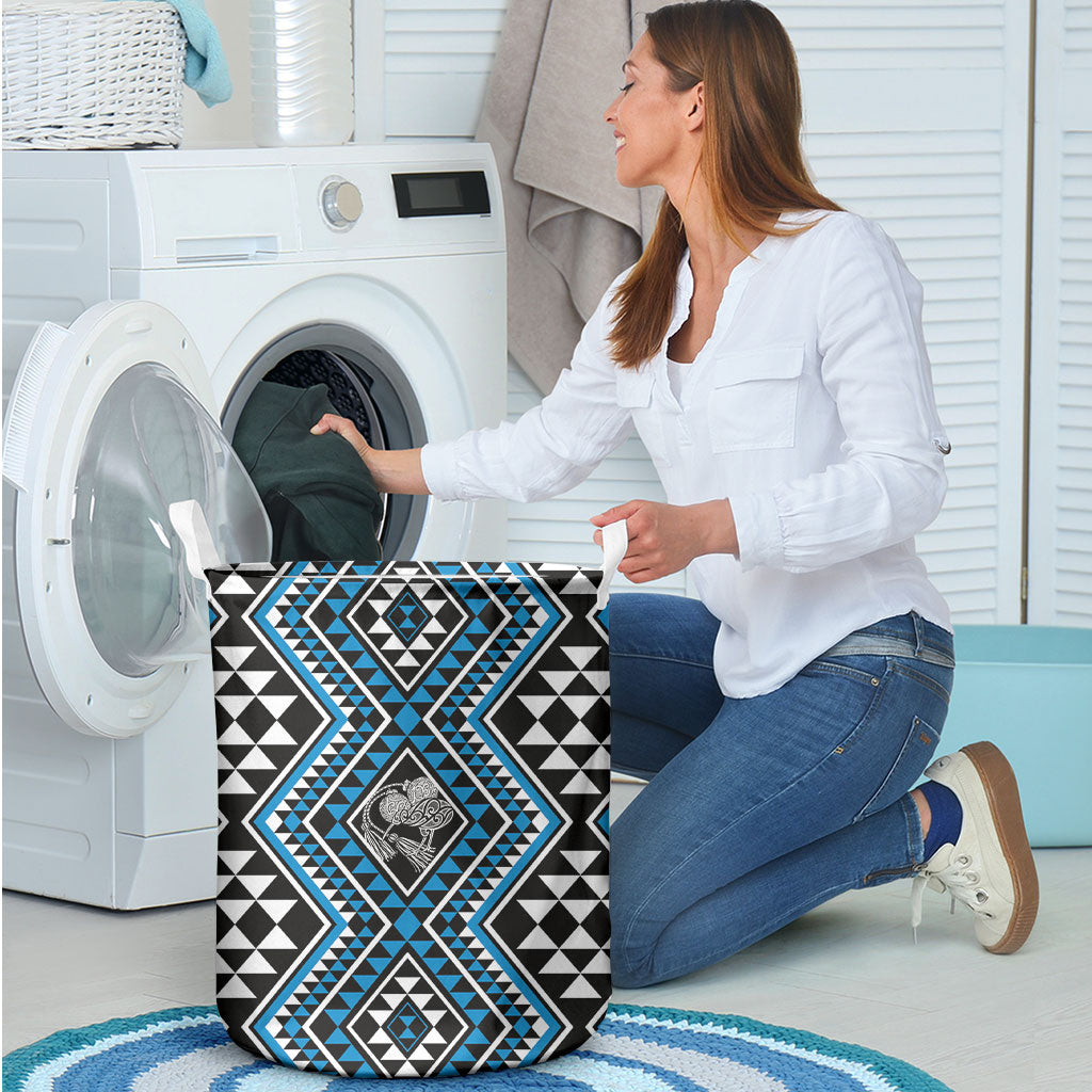 New Zealand Kikorangi Taniko Motifs Laundry Basket Maori Poi Dance Costume Inspired