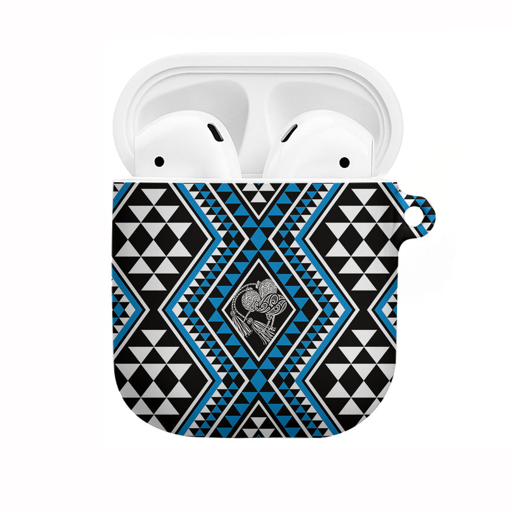New Zealand Kikorangi Taniko Motifs AirPods Case Maori Poi Dance Costume Inspired