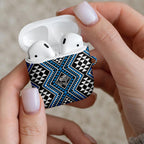 New Zealand Kikorangi Taniko Motifs AirPods Case Maori Poi Dance Costume Inspired