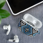 New Zealand Kikorangi Taniko Motifs AirPods Case Maori Poi Dance Costume Inspired