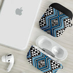 New Zealand Kikorangi Taniko Motifs AirPods Case Maori Poi Dance Costume Inspired