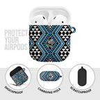New Zealand Kikorangi Taniko Motifs AirPods Case Maori Poi Dance Costume Inspired