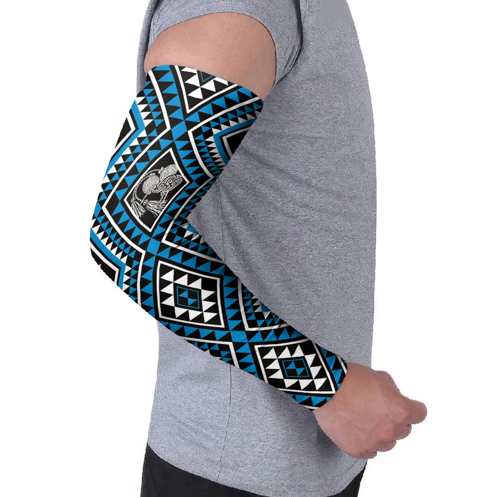 New Zealand Kikorangi Taniko Motifs Arm Sleeves Maori Poi Dance Costume Inspired