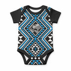 New Zealand Kikorangi Taniko Motifs Baby Onesie Maori Poi Dance Costume Inspired