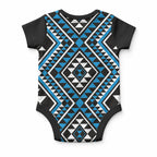 New Zealand Kikorangi Taniko Motifs Baby Onesie Maori Poi Dance Costume Inspired