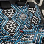 New Zealand Kikorangi Taniko Motifs Back Car Seat Cover Maori Poi Dance Costume Inspired