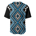 New Zealand Kikorangi Taniko Motifs Baseball Jersey Maori Poi Dance Costume Inspired