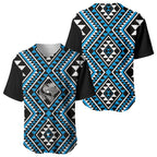 New Zealand Kikorangi Taniko Motifs Baseball Jersey Maori Poi Dance Costume Inspired