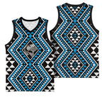 New Zealand Kikorangi Taniko Motifs Basketball Jersey Maori Poi Dance Costume Inspired