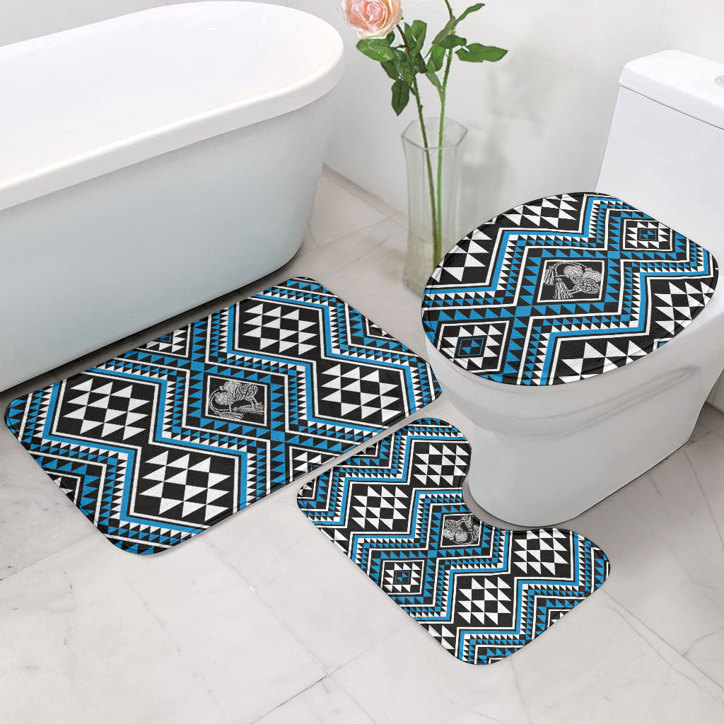 New Zealand Kikorangi Taniko Motifs Bathroom Set Maori Poi Dance Costume Inspired