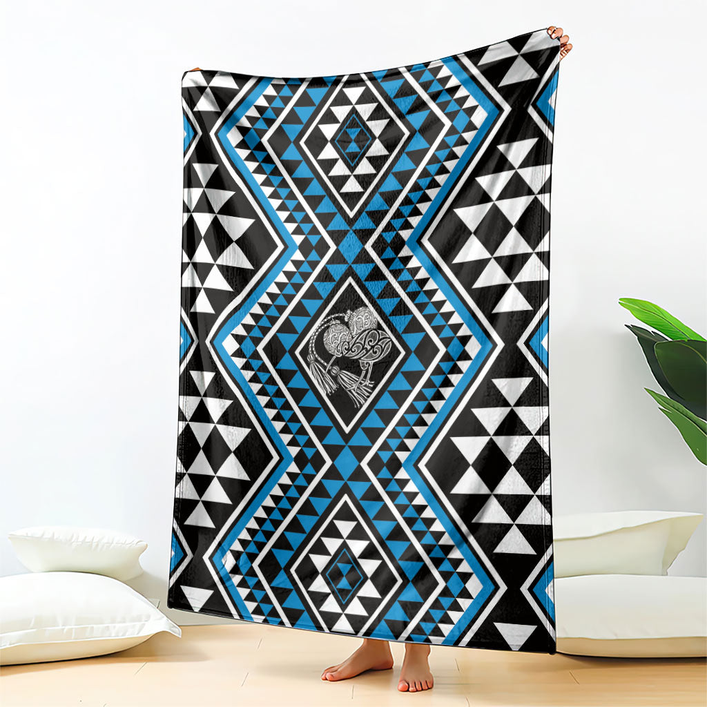 New Zealand Kikorangi Taniko Motifs Blanket Maori Poi Dance Costume Inspired