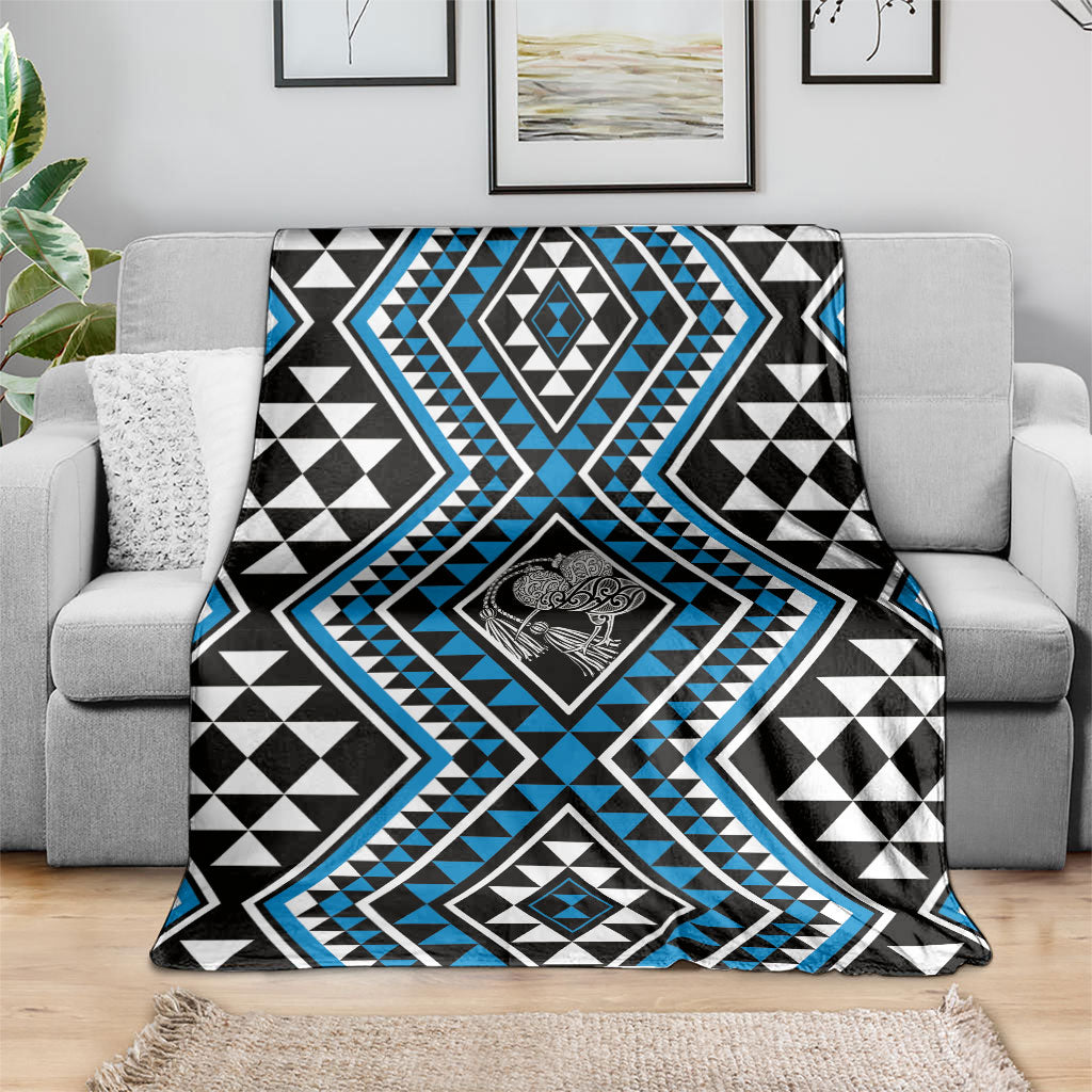 New Zealand Kikorangi Taniko Motifs Blanket Maori Poi Dance Costume Inspired