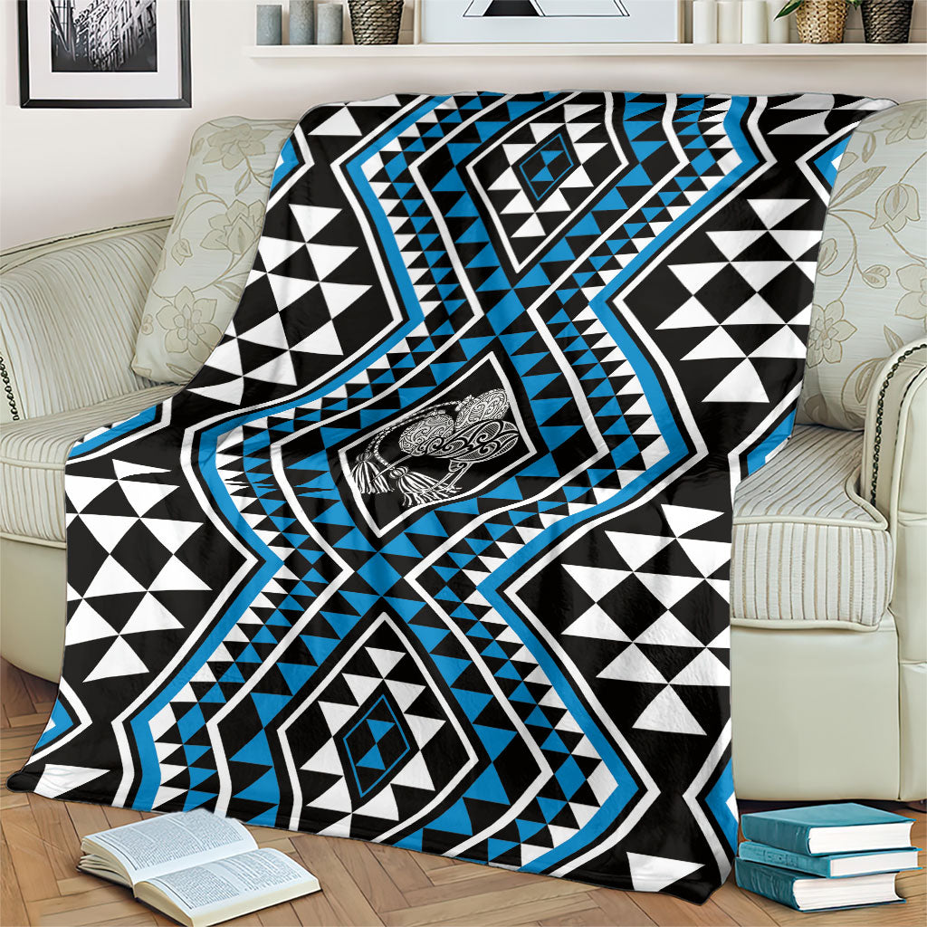 New Zealand Kikorangi Taniko Motifs Blanket Maori Poi Dance Costume Inspired