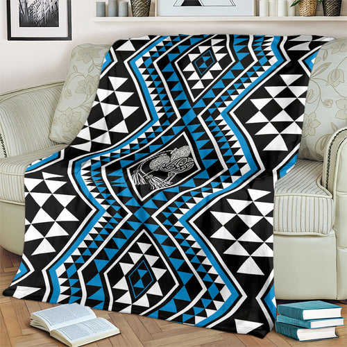 New Zealand Kikorangi Taniko Motifs Blanket Maori Poi Dance Costume Inspired