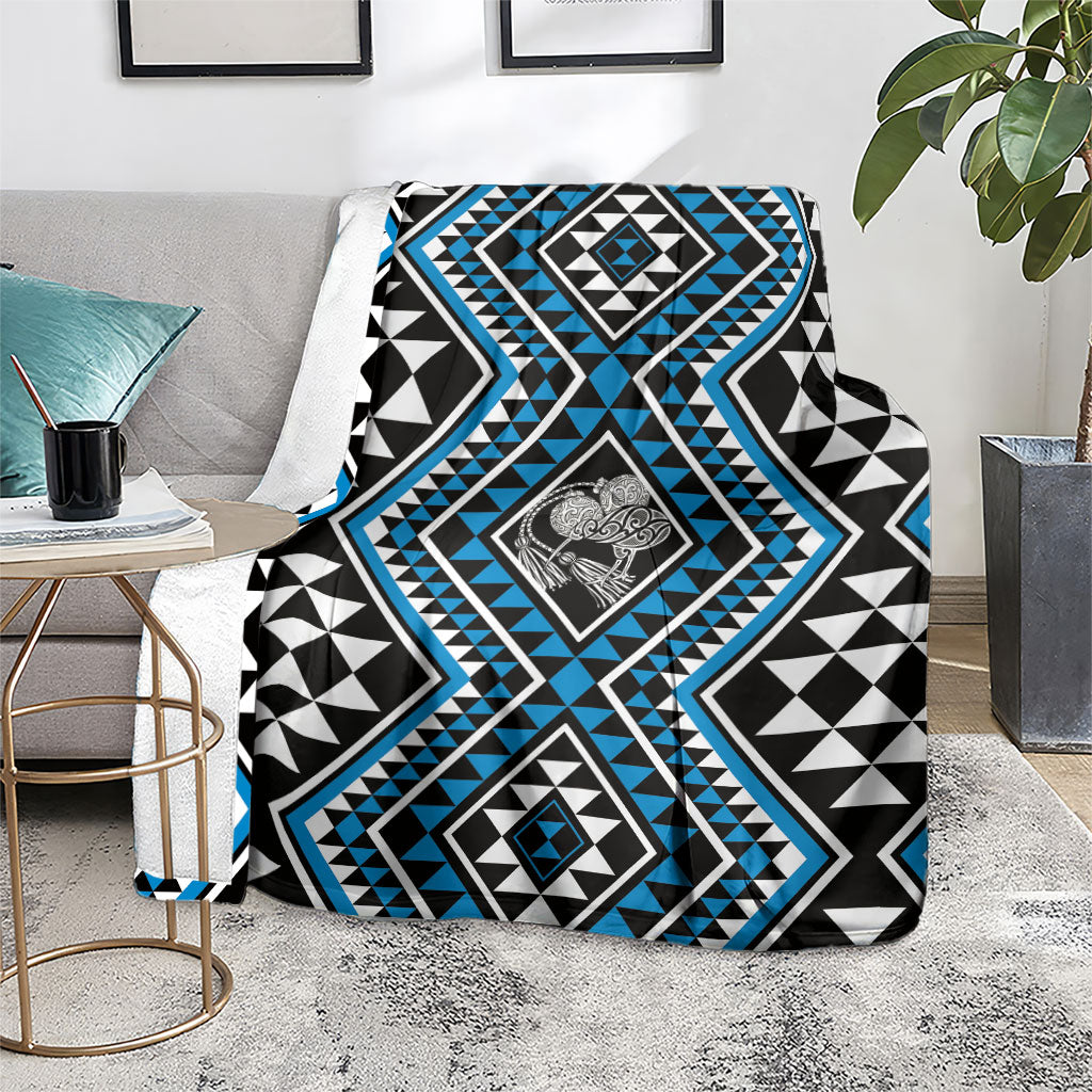 New Zealand Kikorangi Taniko Motifs Blanket Maori Poi Dance Costume Inspired