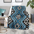 New Zealand Kikorangi Taniko Motifs Blanket Maori Poi Dance Costume Inspired