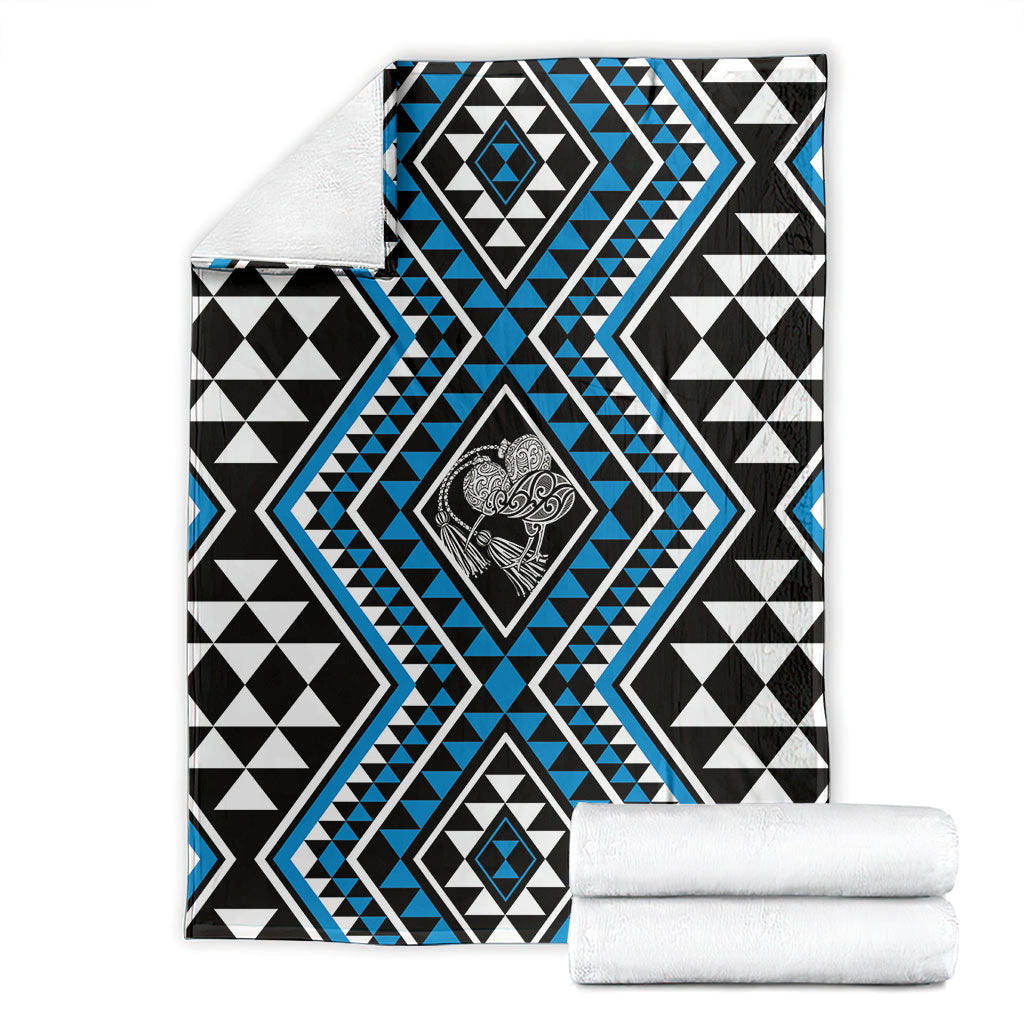 New Zealand Kikorangi Taniko Motifs Blanket Maori Poi Dance Costume Inspired