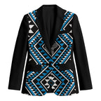 New Zealand Kikorangi Taniko Motifs Blazer Maori Poi Dance Costume Inspired