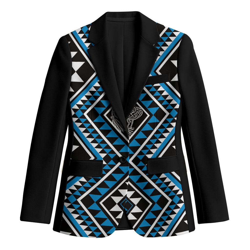 New Zealand Kikorangi Taniko Motifs Blazer Maori Poi Dance Costume Inspired