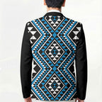 New Zealand Kikorangi Taniko Motifs Blazer Maori Poi Dance Costume Inspired