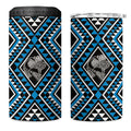 New Zealand Kikorangi Taniko Motifs 4 in 1 Can Cooler Tumbler Maori Poi Dance Costume Inspired